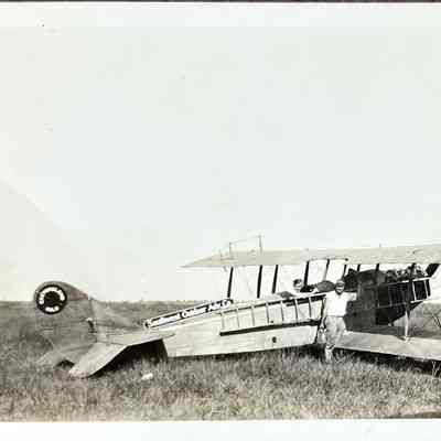 Southwest Outdoor Advertising Company Airplane with Figures - Photograph