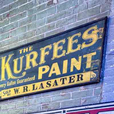 Kurfees Paint Wooden Sign