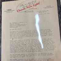 Claude Neon Lights Letter to Read Drug & Chemical Co.