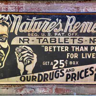 Nature's Remedy Smalts Sign