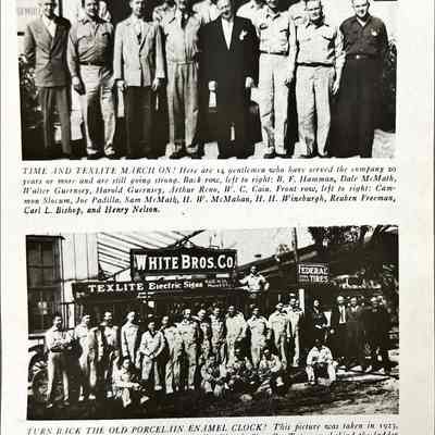 Sign Shop Exterior with Workers - Photographs