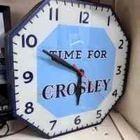 Crosley Reverse Glass Clock