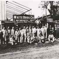 White Bros. Co. Exterior with Figures - Photograph