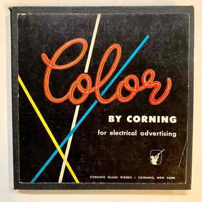 Corning Glass Neon Tube Color Chart Booklet