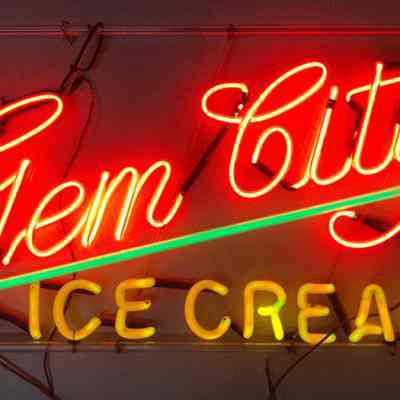 Gem City Ice Cream Neon Sign