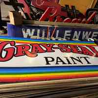 Gray Seal Paints Tin Sign