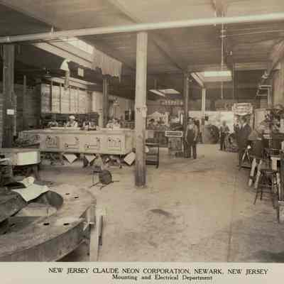 Claude Neon Corp. Newark NJ Employee Photograph
