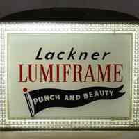 Lackner Lumiframe Sign Frame Sales Sample