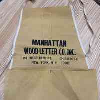 Manhattan Wood Letter Company Apron