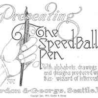 Presenting the Speedball Pen by Gordon & George (1915)