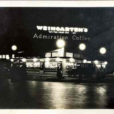 Weingarten's Early Neon Sign - Photograph