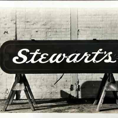 Stewart's Early Neon Sign - Photograph