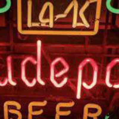 Hudepohl Neon Skeleton Sign