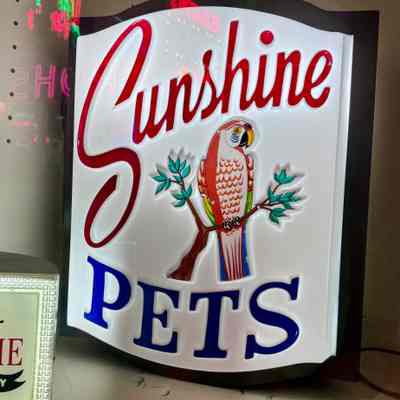 Sunshine Pets Salesman Sample Sign