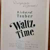 Waltz Time Show Card Photograph