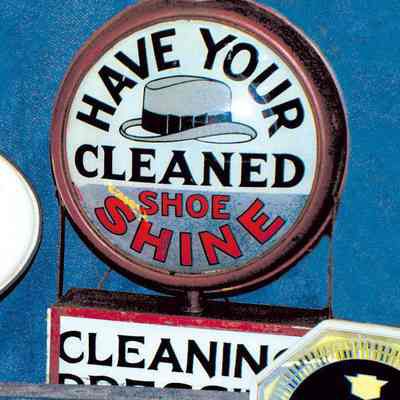 Have Your Hats Cleaned Glass Globe Sign