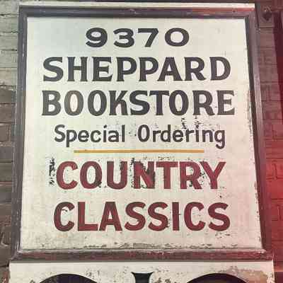 Sheppard Bookstore Sign