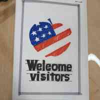 DNC Welcome Flag 1980 - Photograph