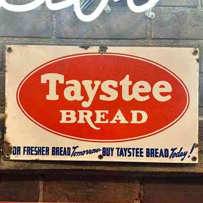 Taystee Bread Porcelain Sign