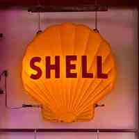 Shell Plastic Sign