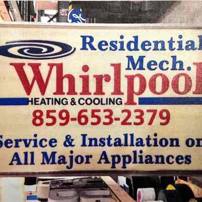 Whirlpool Plastic Sign