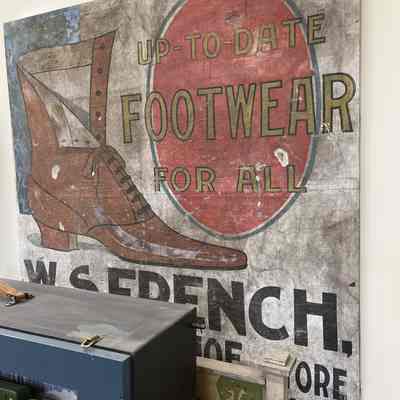 W.H. French Shoes Sign