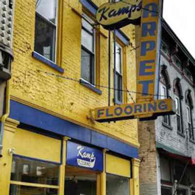 Kamp's Carpet & Flooring Double-Faced Neon Sign