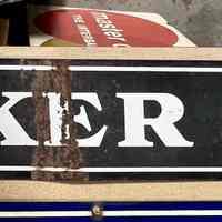 Walker & Company Porcelain Enamel Sign Tag