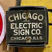 Chicago Electric Sign Co. Sign Tag