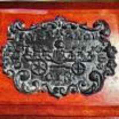 City Insurance Antique Wooden Fire Marker