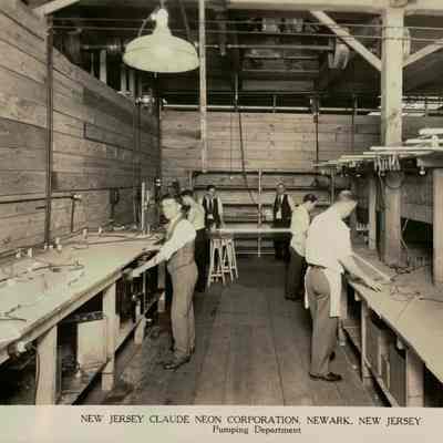 Claude Neon Corp. Newark NJ Employee Photograph