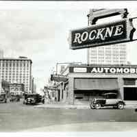 Rockne Sign & Street Scene - Photograph