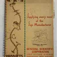 General Scientific Corp. Sign Supply Catalogue