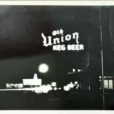 Old Union Keg Beer Early Neon Sign - Photograph