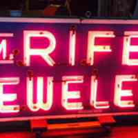 W.M. Rife Jewelers Co. Porcelain Enamel & Neon Sign