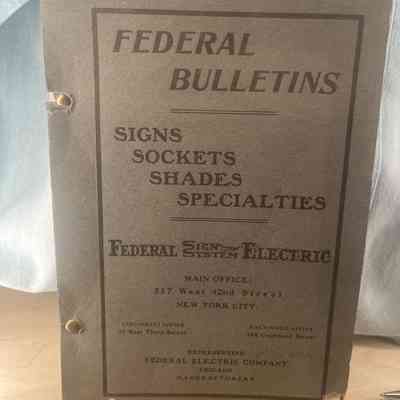 Federal Electric Sign Systems Illustrated Catalogue