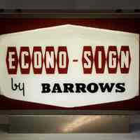 Barrow Internally Illuminated Plastic Econo-Sign
