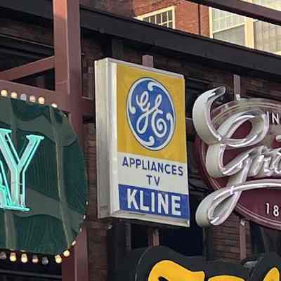General Electric Kline Plastic Sign