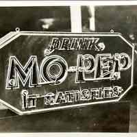 Drink Mo-Pep Early Neon Sign - Photograph