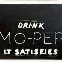 Drink Mo-Pep Early Neon Sign at Night - Photograph