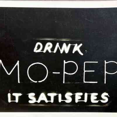 Drink Mo-Pep Early Neon Sign at Night - Photograph
