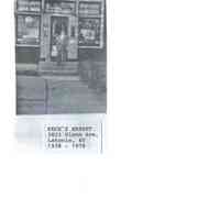          Image of front of Rech's Market with Address; Includes the dates of when the store was open
   