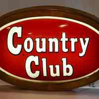 Country Club Internally Illuminated Plastic Sign