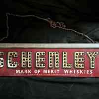          Schenley's Whiskies Wood Punchout Sign picture number 1
   
