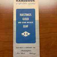 Handbook of Information Regarding Hastings Gold and Other Metallic Leaf