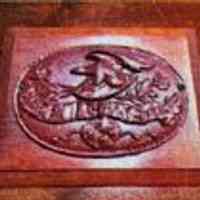 Eagle Insurance Company Wooden Fire Marker