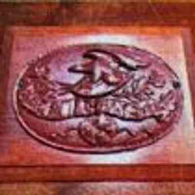 Eagle Insurance Company Wooden Fire Marker