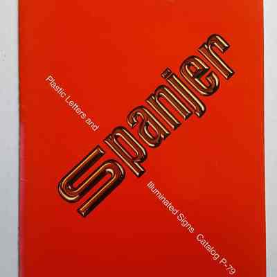 Spanjer Bros. Plastic Letters Catalogue
