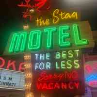 Stag Motel Double-Faced Metal & Neon Sign