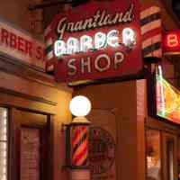          Grantland Barber Shop Neon & Sheet Metal Projecting Sign picture number 2
   